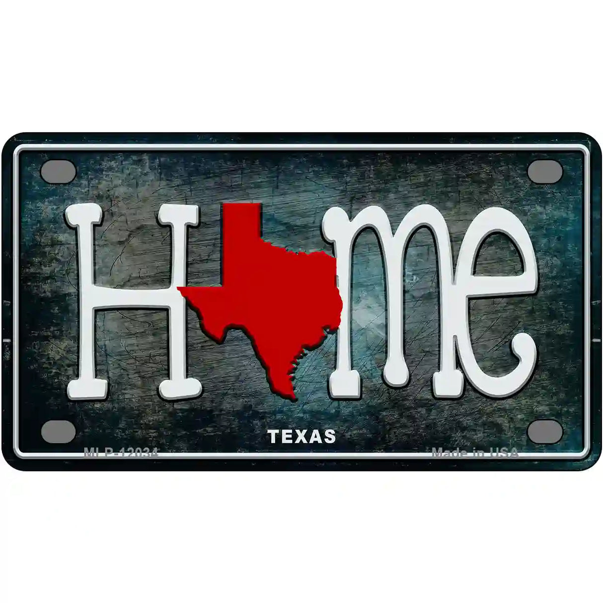 Texas Home State Outline Novelty License Plate 4" x 2.2" (MLP)