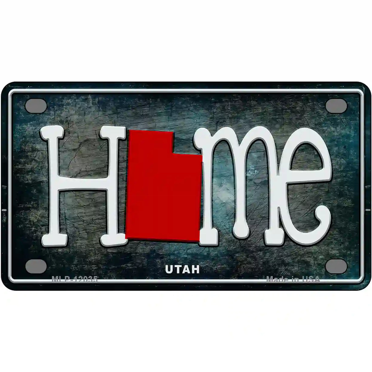 Utah Home State Outline Novelty License Plate 4" x 2.2" (MLP)