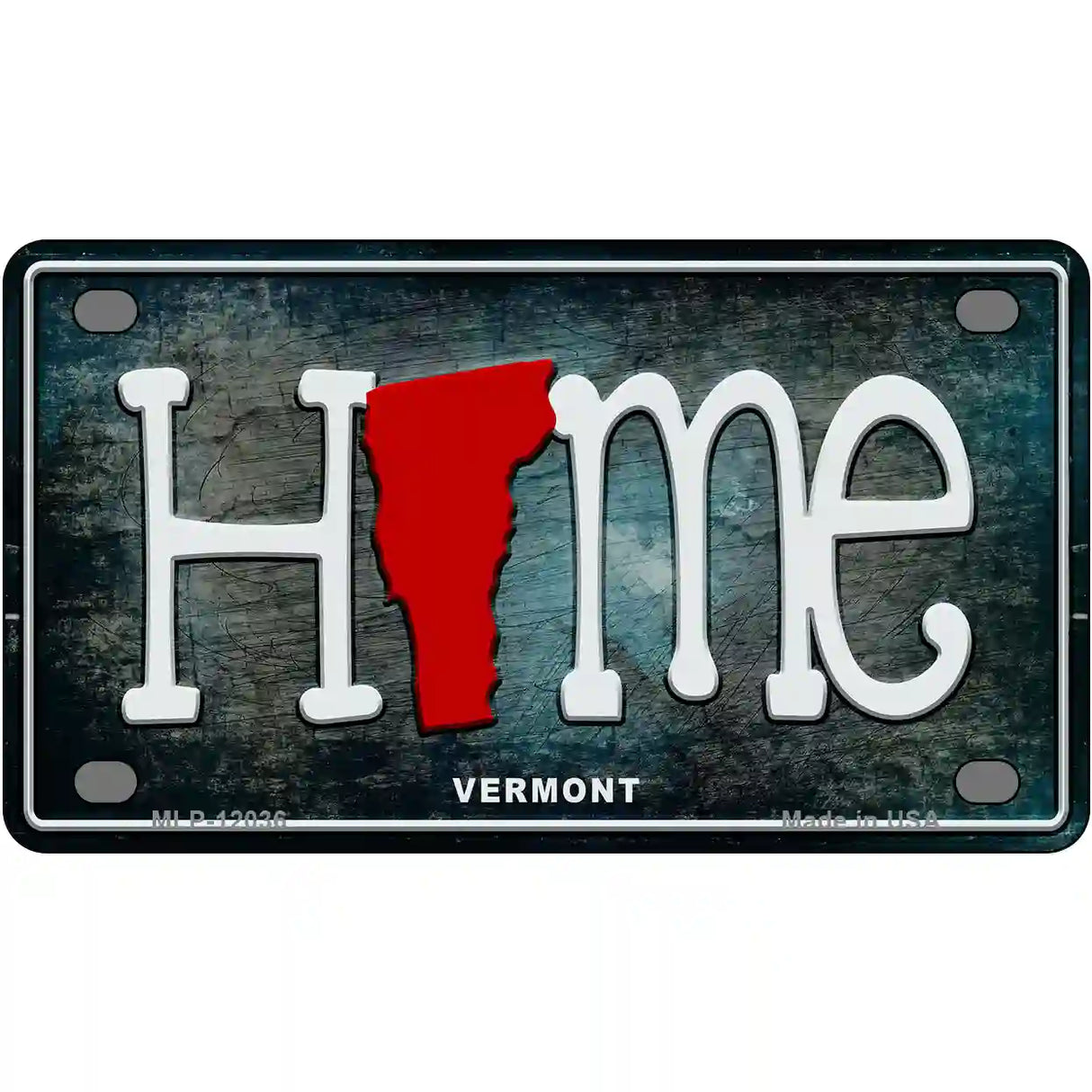 Vermont Home State Outline Novelty License Plate 4" x 2.2" (MLP)