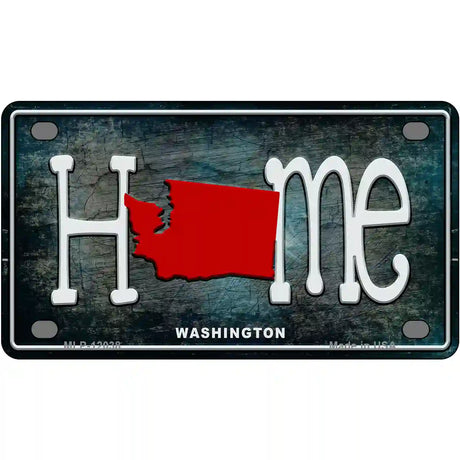 Washington Home State Outline Novelty License Plate 4" x 2.2" (MLP)