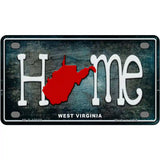 West Virginia Home State Outline Novelty License Plate 4" x 2.2" (MLP)