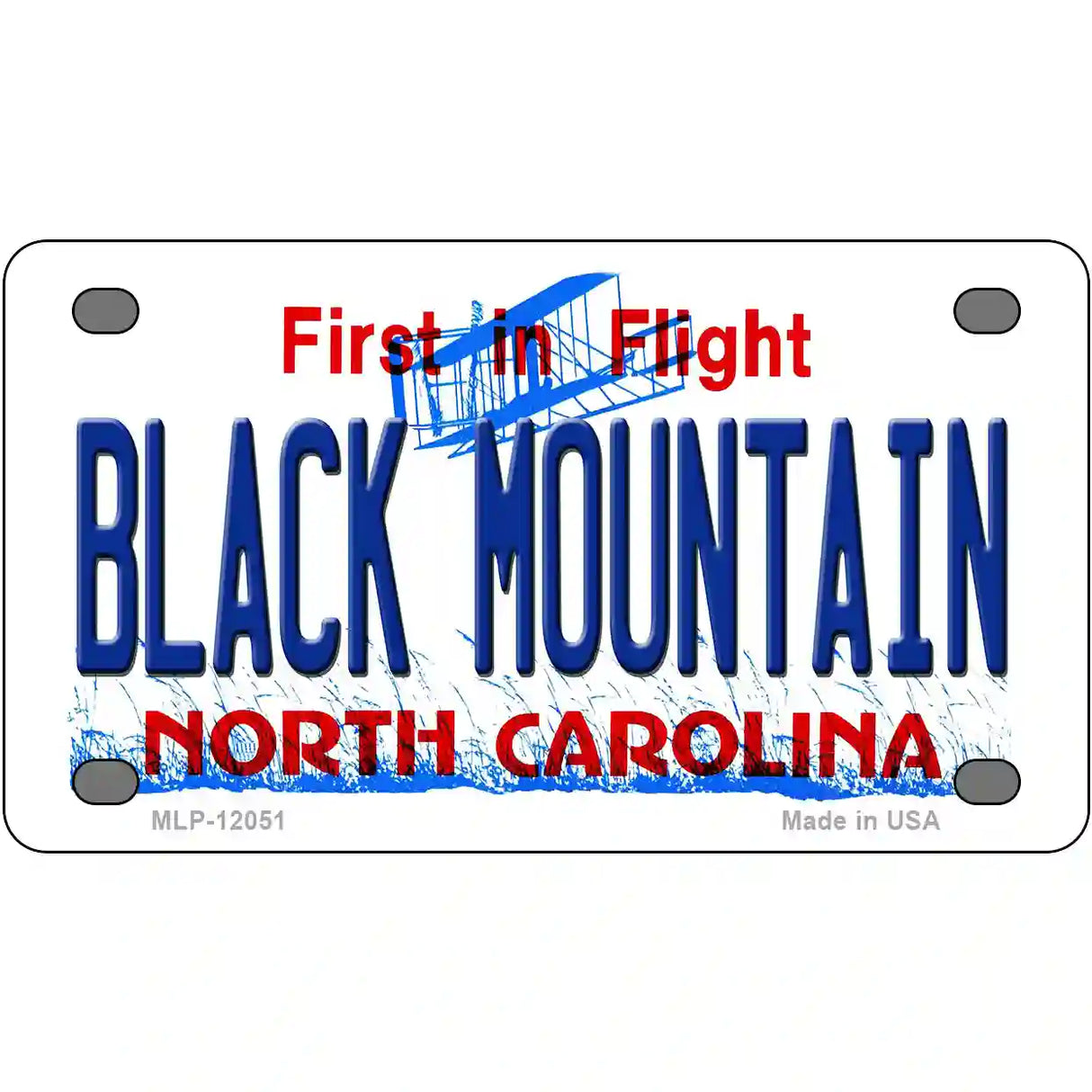 Black Mountain North Carolina Novelty Metal License Plate 4" x 2.2" (MLP)