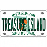 Florida Tresure Island Novelty Metal License Plate 4" x 2.2" (MLP)