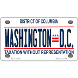 District Of Columbia Novelty Metal License Plate