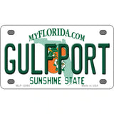 Florida Gulfport Novelty Metal License Plate 4" x 2.2" (MLP)