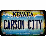 Nevada Carson City Novelty Metal License Plate 4" x 2.2" (MLP)