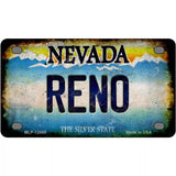 Nevada Reno Novelty Metal License Plate 4" x 2.2" (MLP)