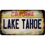 California Lake Tahoe Novelty Metal License Plate 4" x 2.2" (MLP)