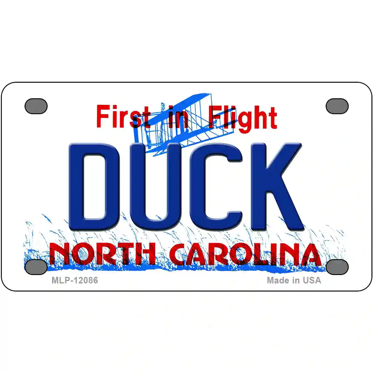 Duck North Carolina State Novelty Metal License Plate 4" x 2.2" (MLP)