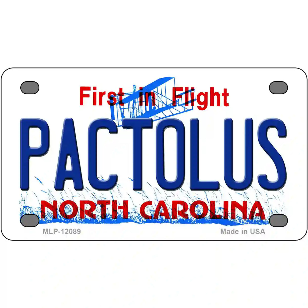 Pactolus North Carolina State Novelty Metal License Plate 4" x 2.2" (MLP)