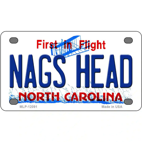 Nags Head North Carolina State Novelty Metal License Plate 4" x 2.2" (MLP)