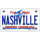 Nashville North Carolina State Novelty Metal License Plate 4" x 2.2" (MLP)