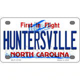 Huntersville North Carolina State Novelty Metal License Plate 4" x 2.2" (MLP)