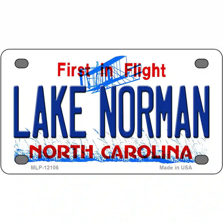 Lake Norman North Carolina State Novelty Metal License Plate 4" x 2.2" (MLP)