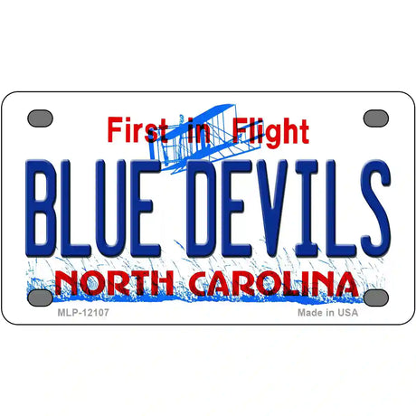 Blue Devils North Carolina State Novelty Metal License Plate 4" x 2.2" (MLP)