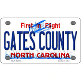 Gates County North Carolina State Novelty Metal License Plate 4" x 2.2" (MLP)