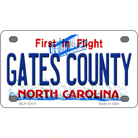 Gates County North Carolina State Novelty Metal License Plate 4" x 2.2" (MLP)