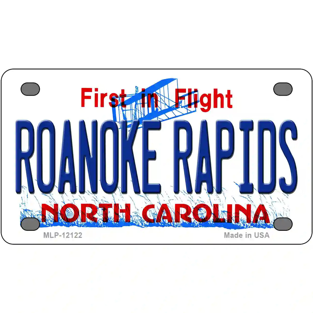 Roanoke Rapids North Carolina State Novelty Metal License Plate 4" x 2.2" (MLP)