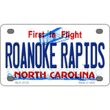 Roanoke Rapids North Carolina State Novelty Metal License Plate 4" x 2.2" (MLP)