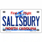 Salisbury North Carolina State Novelty Metal License Plate 4" x 2.2" (MLP)