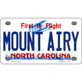 Mount Airy North Carolina State Novelty Metal License Plate 4" x 2.2" (MLP)