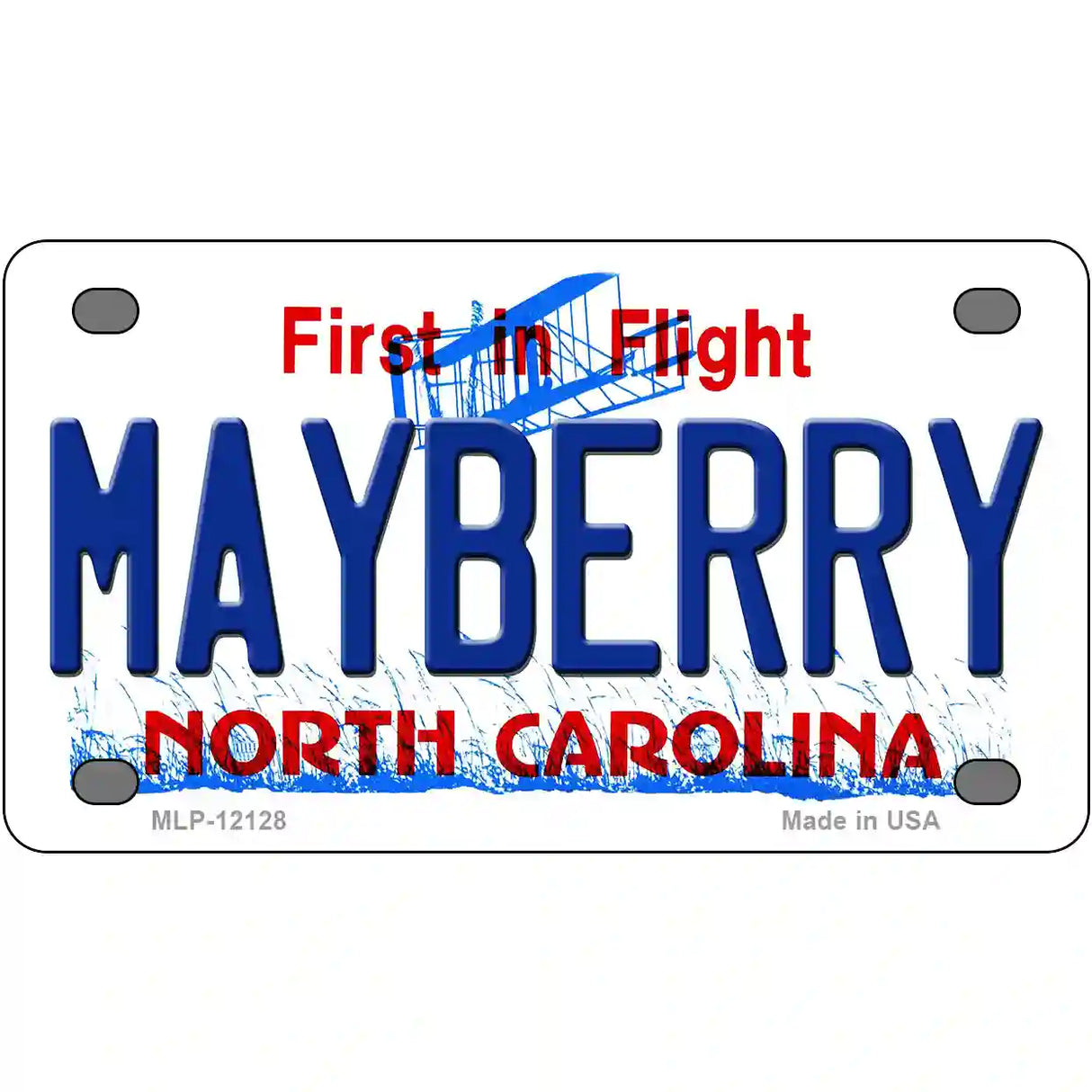 Mayberry North Carolina State Novelty Metal License Plate 4" x 2.2" (MLP)