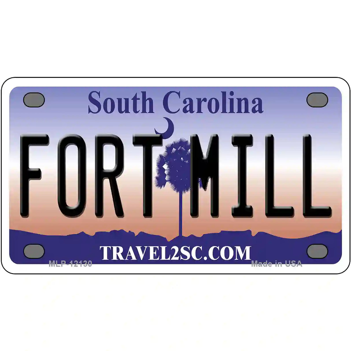 Fort Mill South Carolina State Novelty Metal License Plate LP-12130 4" x 2.2" (MLP)