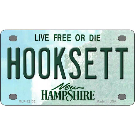 Hooksett New Hampshire Novelty Metal License Plate 4" x 2.2" (MLP)