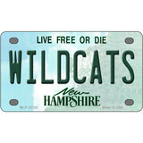 Wildcats New Hampshire Novelty Metal License Plate 4" x 2.2" (MLP)