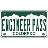 Engineer Pass Colorado Novelty Metal License Plate 4" x 2.2" (MLP)