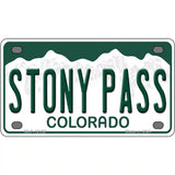 Stony Pass Colorado Novelty Metal License Plate 4" x 2.2" (MLP)