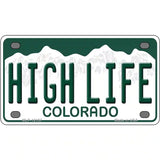 High Life Colorado Novelty Metal License Plate 4" x 2.2" (MLP)