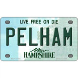 Pelham New Hampshire Novelty Metal License Plate 4" x 2.2" (MLP)