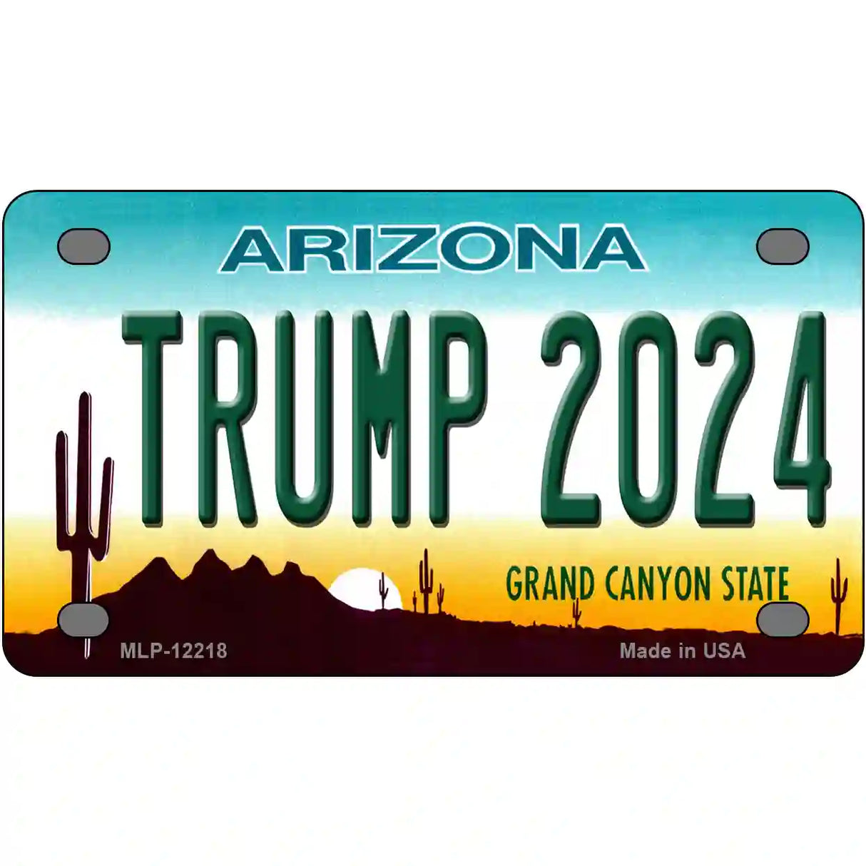 Trump 2024 Arizona Novelty Metal License Plate