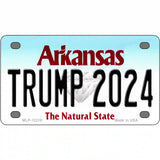 Trump 2024 Arkansas Novelty Metal License Plate