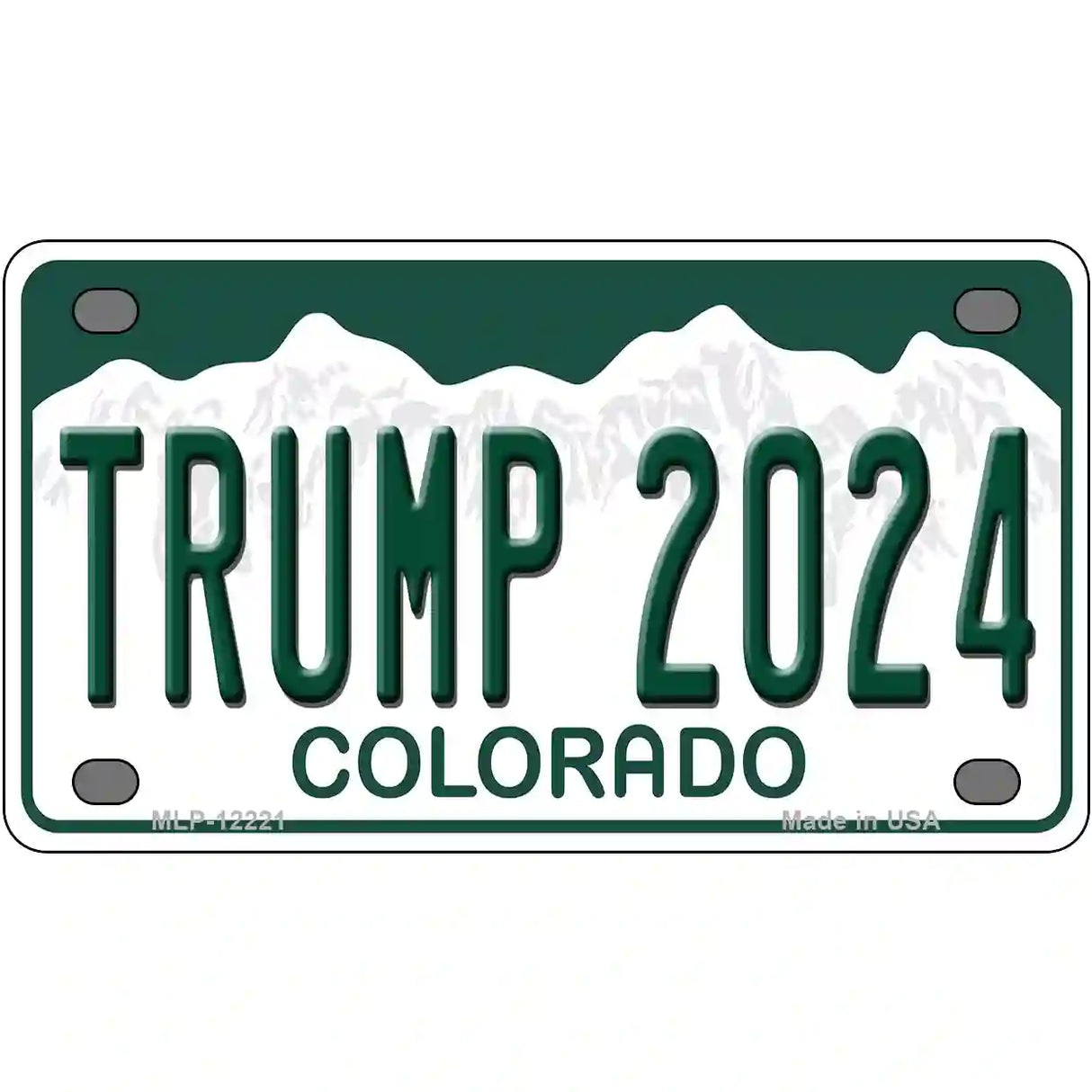 Trump 2024 Colorado Novelty Metal License Plate 4" x 2.2" (MLP)