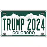 Trump 2024 Colorado Novelty Metal License Plate 4" x 2.2" (MLP)