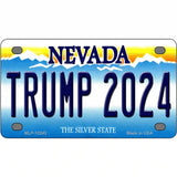 Trump 2024 Nevada Novelty Metal License Plate 4" x 2.2" (MLP)