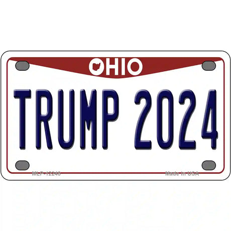 Trump 2024 Ohio Novelty Metal License Plate