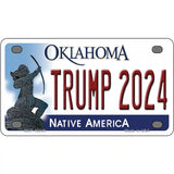 Trump 2024 Oklahoma Novelty Metal License Plate