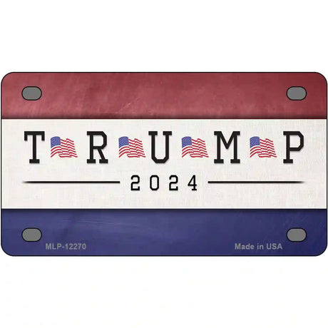 Trump 2024 Novelty Metal License Plate Tag LP-12270 4" x 2.2" (MLP)