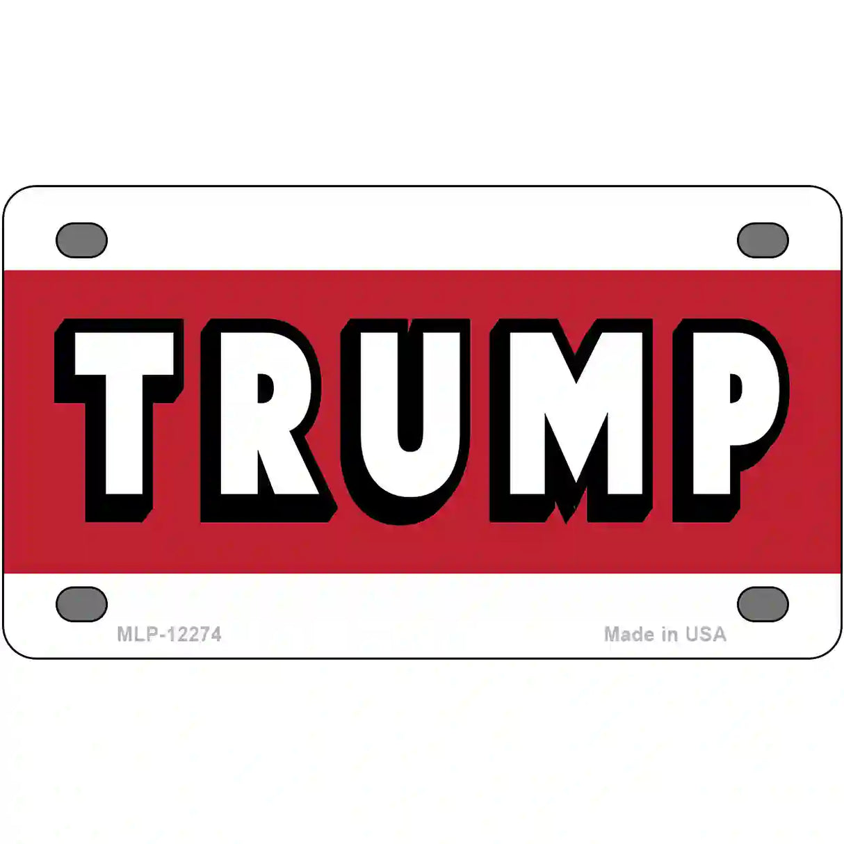 Trump Novelty Metal License Plate 4" x 2.2" (MLP)