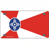 Wichita Flag Novelty Metal License Plate 4" x 2.2" (MLP)