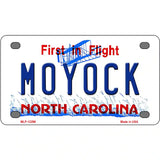 Moyock North Carolina Novelty Metal License Plate 4" x 2.2" (MLP)