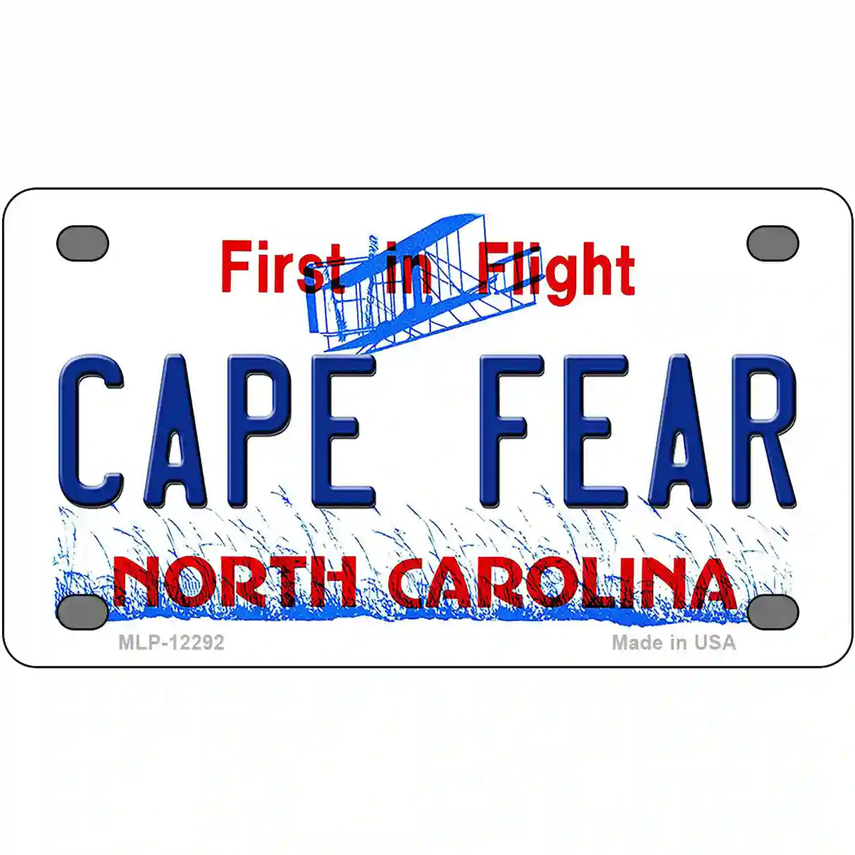 North Carolina Cape Fear Novelty Metal License Plate 4" x 2.2" (MLP)