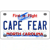 North Carolina Cape Fear Novelty Metal License Plate 4" x 2.2" (MLP)