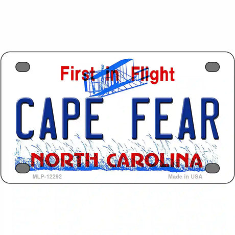 North Carolina Cape Fear Novelty Metal License Plate 4" x 2.2" (MLP)