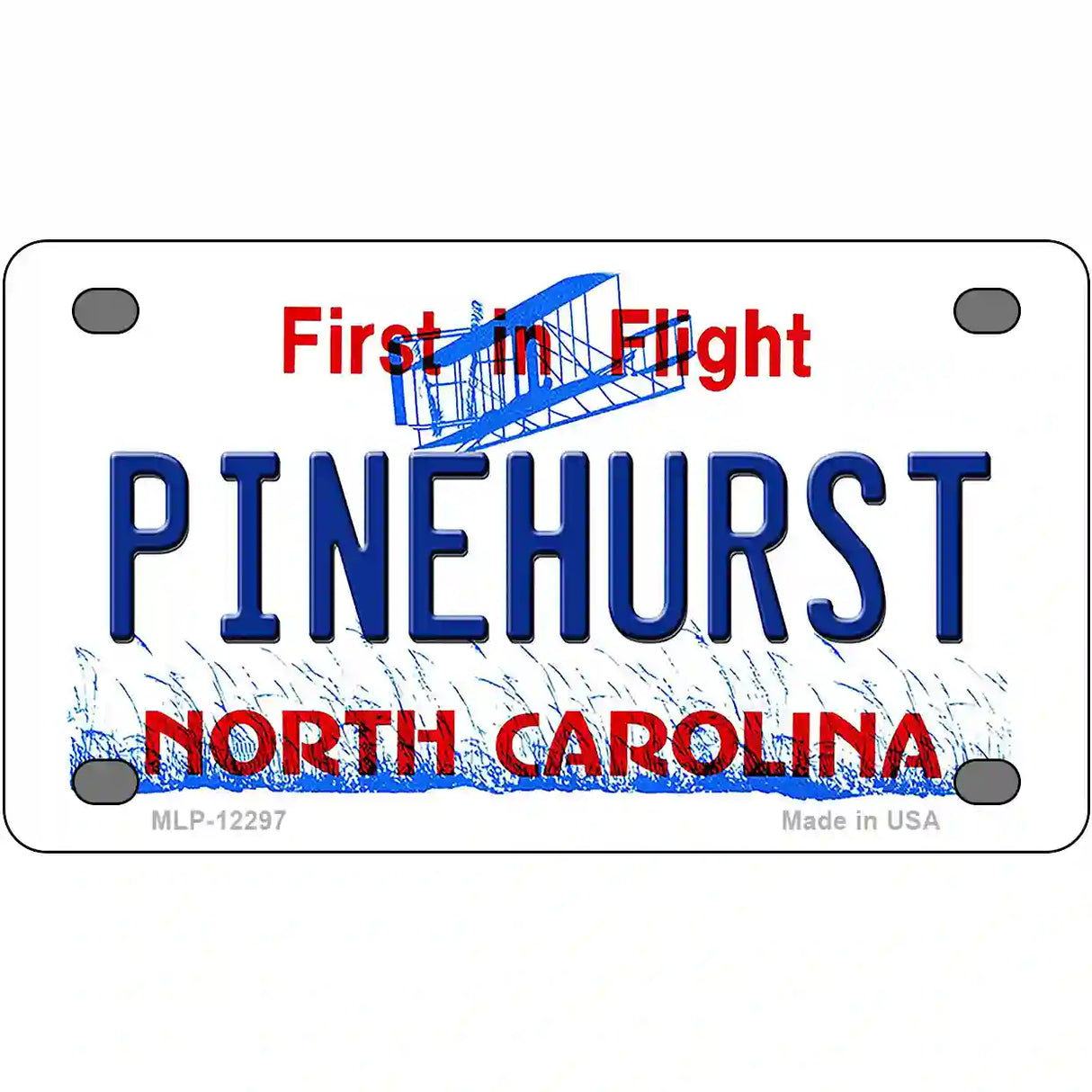 North Carolina Pinehurst Novelty Metal License Plate 4" x 2.2" (MLP)