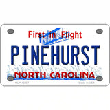 North Carolina Pinehurst Novelty Metal License Plate 4" x 2.2" (MLP)