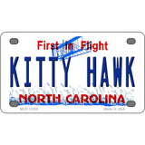 North Carolina Kitty Hawk Novelty Metal License Plate 4" x 2.2" (MLP)